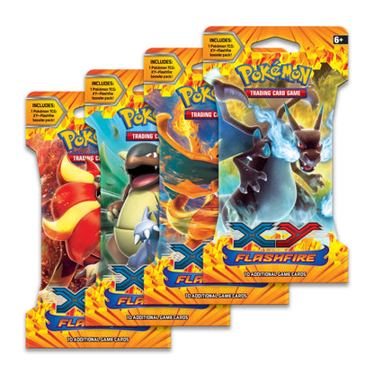 Pokemon Trading Card Game XY Flashfire Hanger Booster Pack